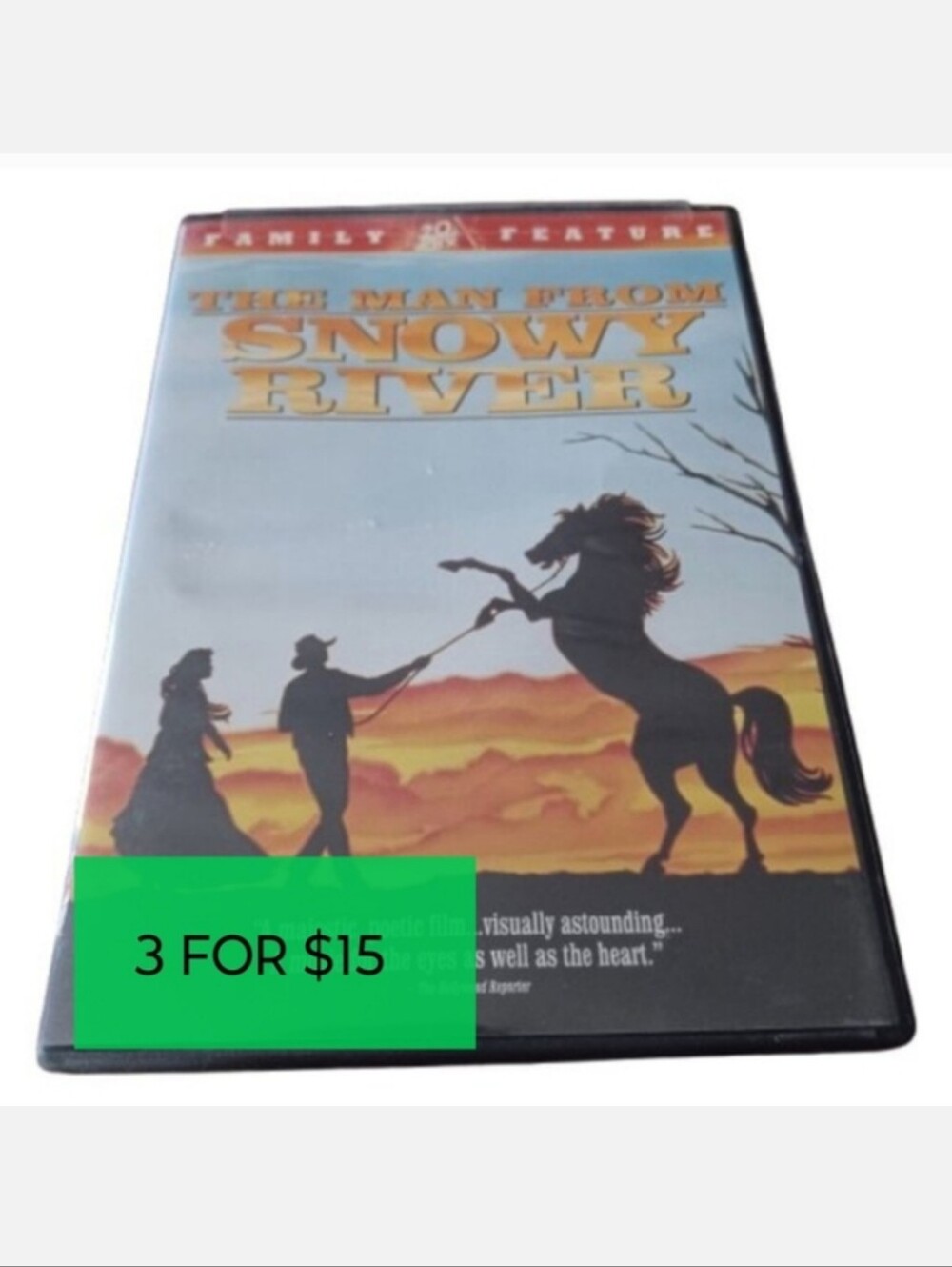 The Man From Snowy River Family Movie Classic DVD Rated PG Cowboy Horse Western